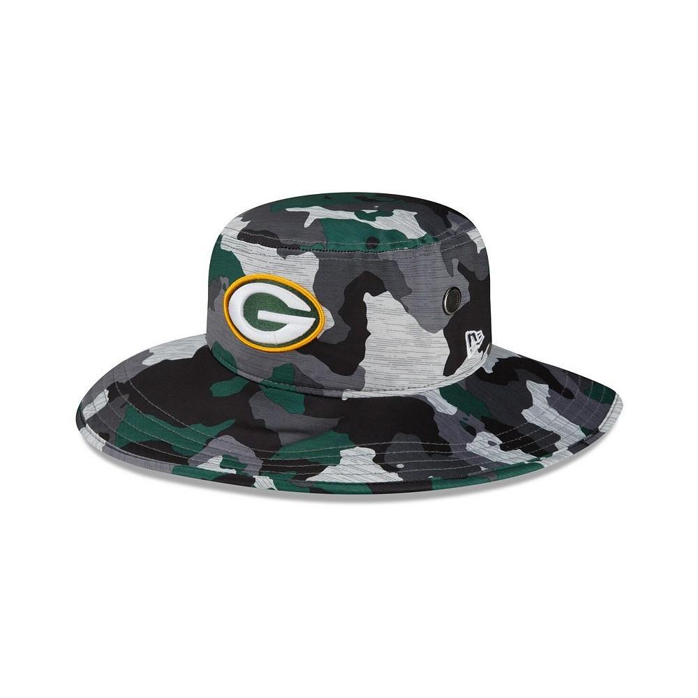 商品New Era|Men's Camo Green Bay Packers 2022 NFL Training Camp Official Panama Bucket Hat,价格¥342,第1张图片