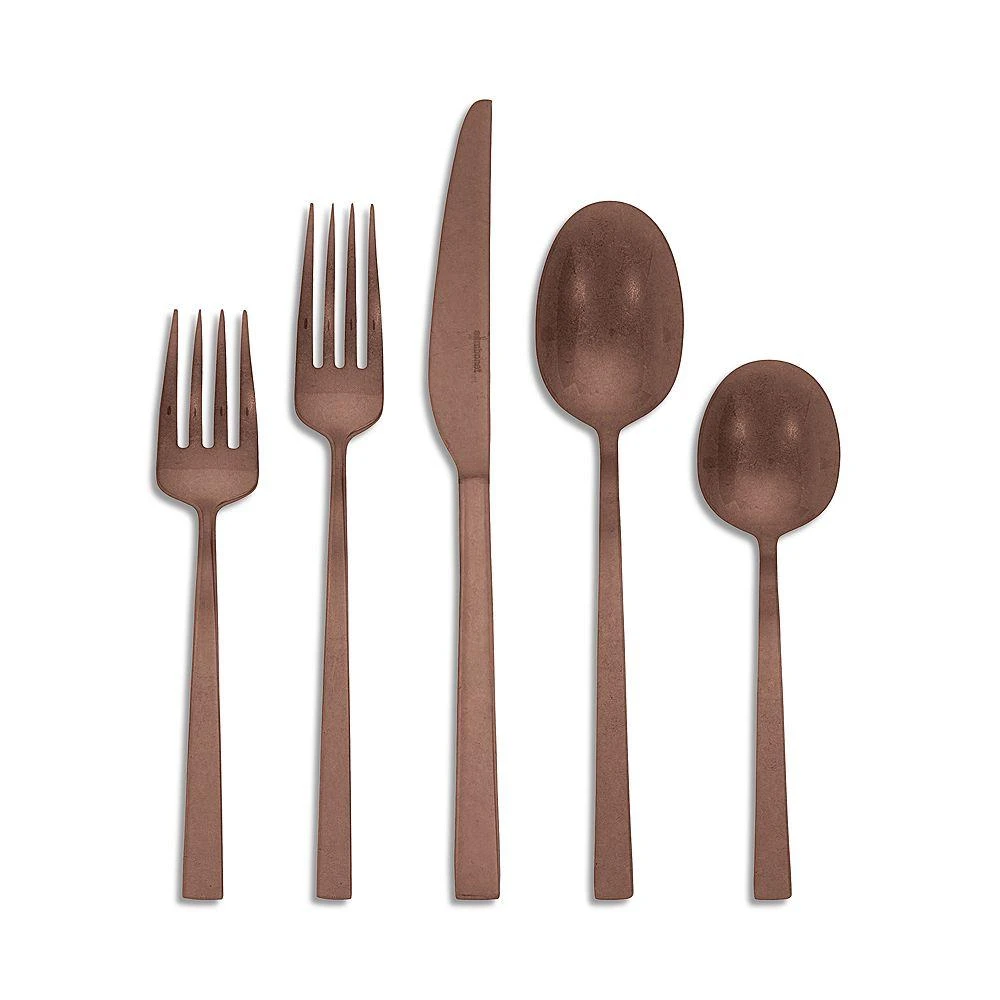 商品Sambonet|Linea Q Vintage Copper 5 Piece Place Setting,价格¥1191,第1张图片