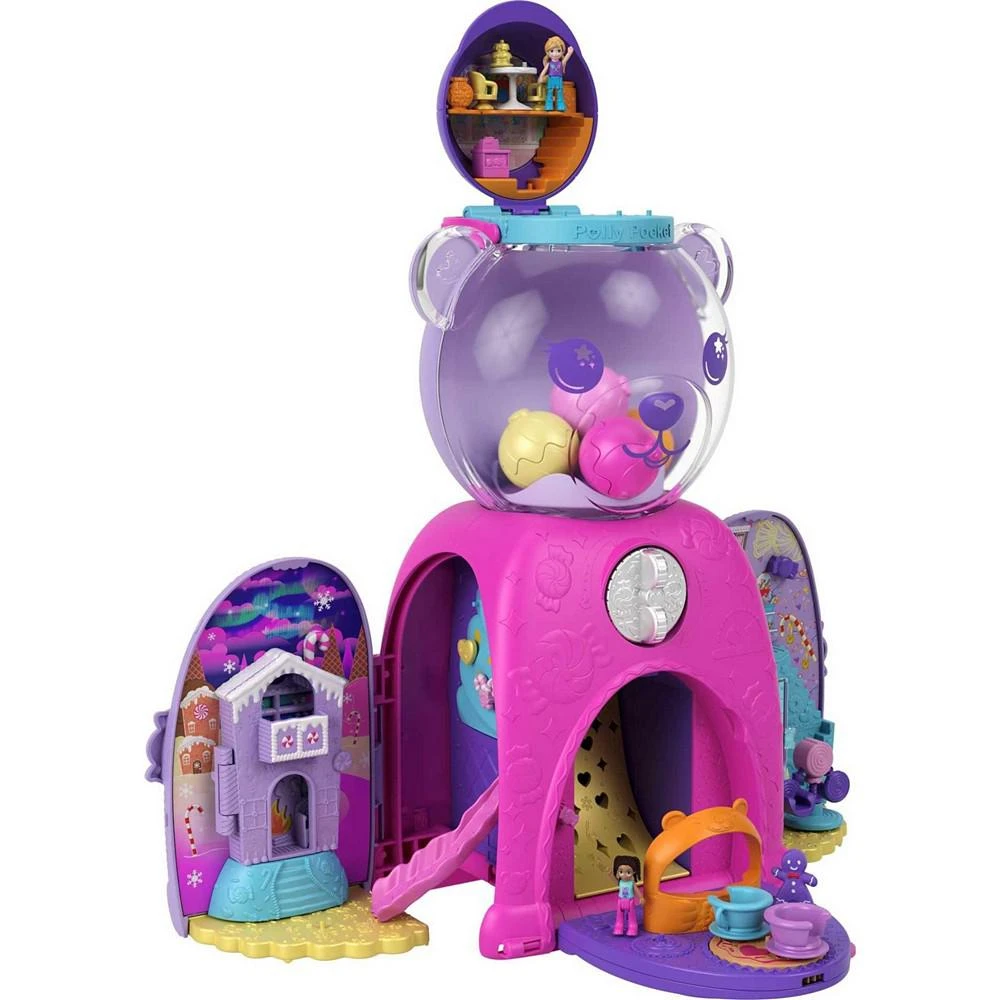 商品Polly Pocket|Travel Toys, Gumball Bear Playset, 2 Dolls and Accessories,价格¥209,第5张图片详细描述
