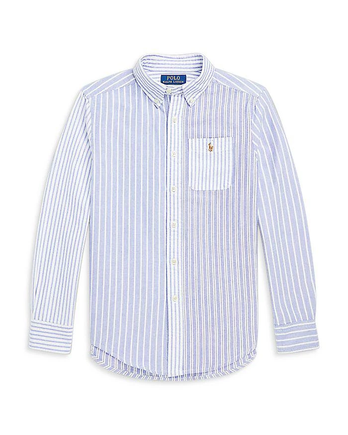 商品Ralph Lauren|Boys' Striped Cotton Oxford Fun Shirt - Little Kid, Big Kid,价格¥189,第1张图片