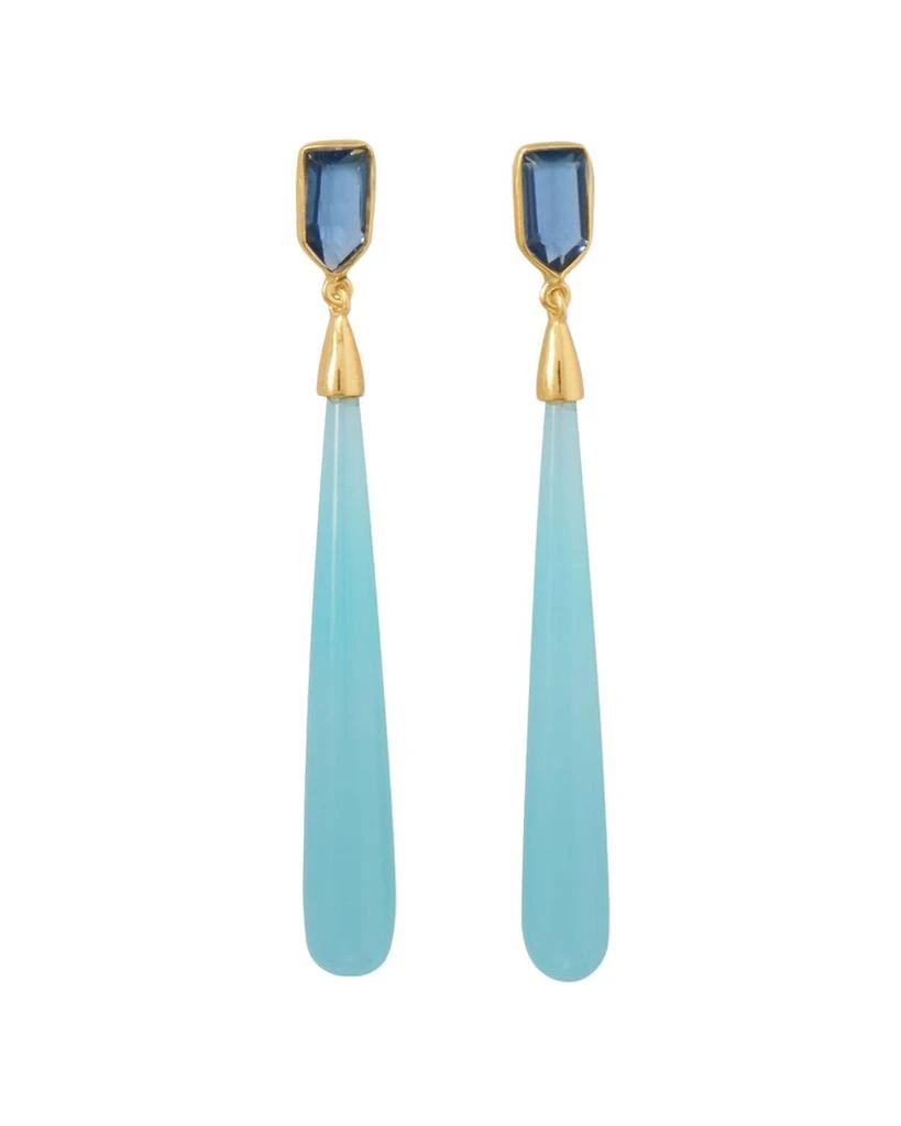 商品Liv Oliver|Liv Oliver 18K Over Silver 58.75 ct. tw. Gemstone Drop Earrings,价格¥1191,第1张图片