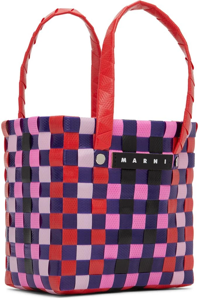 商品Marni|Kids Pink & Purple Micro Basket Tote,价格¥786,第2张图片详细描述