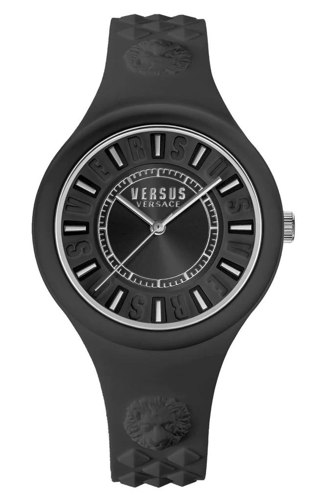 商品Versace|Women's Versus Fire Island Silicone Strap Watch, 39mm,价格¥621,第1张图片