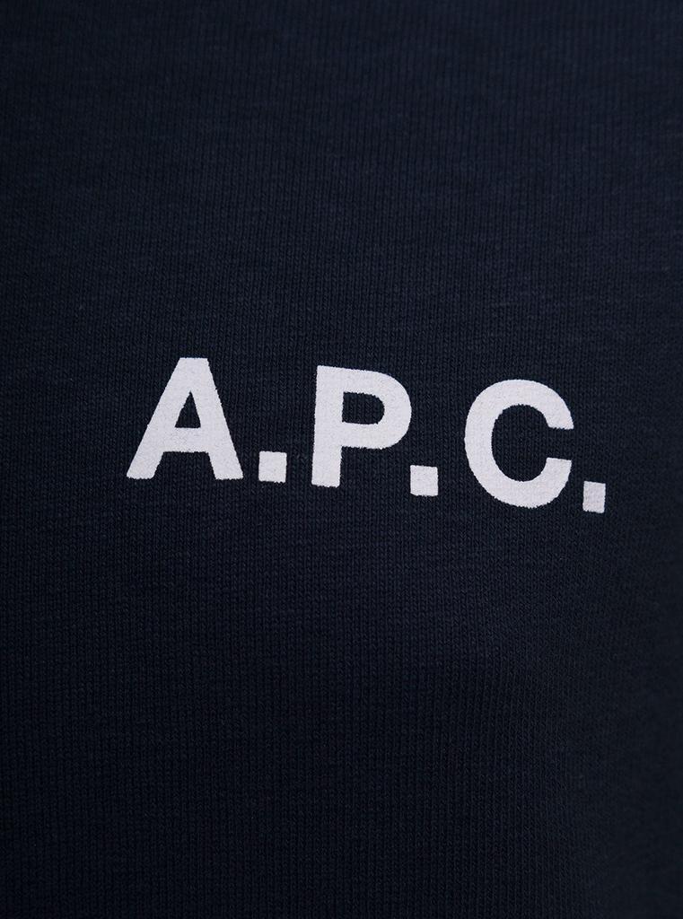 商品A.P.C.|A.P.C Woman's Blue Cotton Hooded Hoodie,价格¥1339,第5张图片详细描述