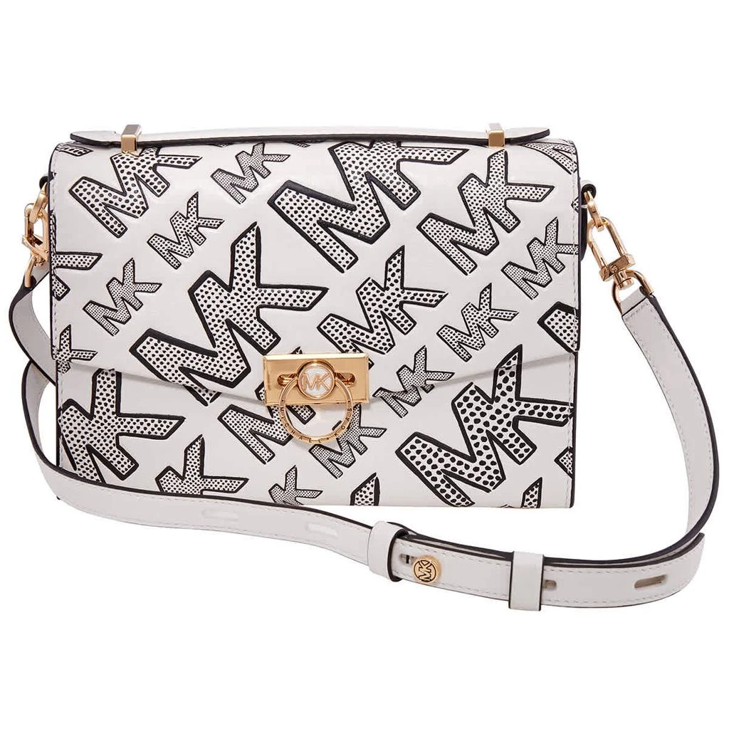商品Michael Kors|Michael Kors Multicolor Ladies Hendrix Medium Logo Embossed Leather Messenger Bag,价格¥1405,第1张图片