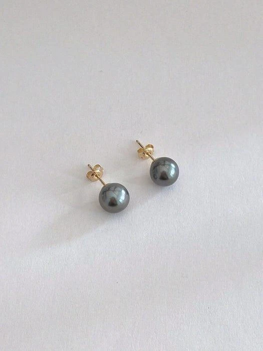 商品EN CE MOMENT|Classic Tahiti Black Pearl Earrings (9-9.5mm),价格¥2349,第1张图片
