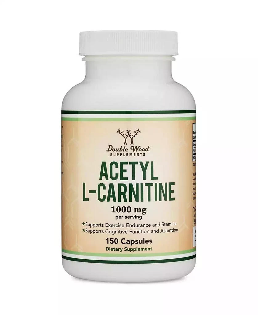 商品Double Wood Supplements|Acetyl L-Carnitine- 150 capsules, 1000 mg servings,价格¥149,第1张图片