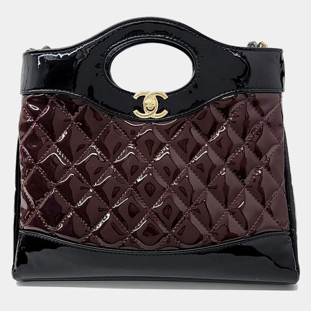 商品[二手商品] Chanel|Chanel Multicolor Patent Leather Mini 31 Shopping Tote Bag,价格¥33495,第1张图片