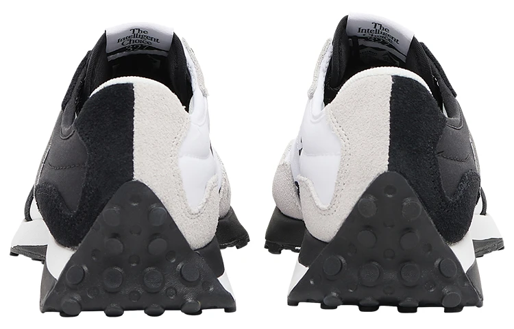 商品[国内直发] New Balance|Foot Locker x   NB 327 简约舒适 织物合成革减震 低帮 休闲跑步鞋 男款 黑白,价格¥660,第7张图片详细描述