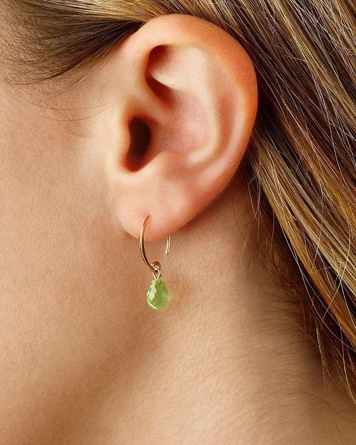 商品Bloomingdale's|Peridot Briolette Mini Sweep Drop Earrings in 14K Yellow Gold,价格¥1605,第2张图片详细描述