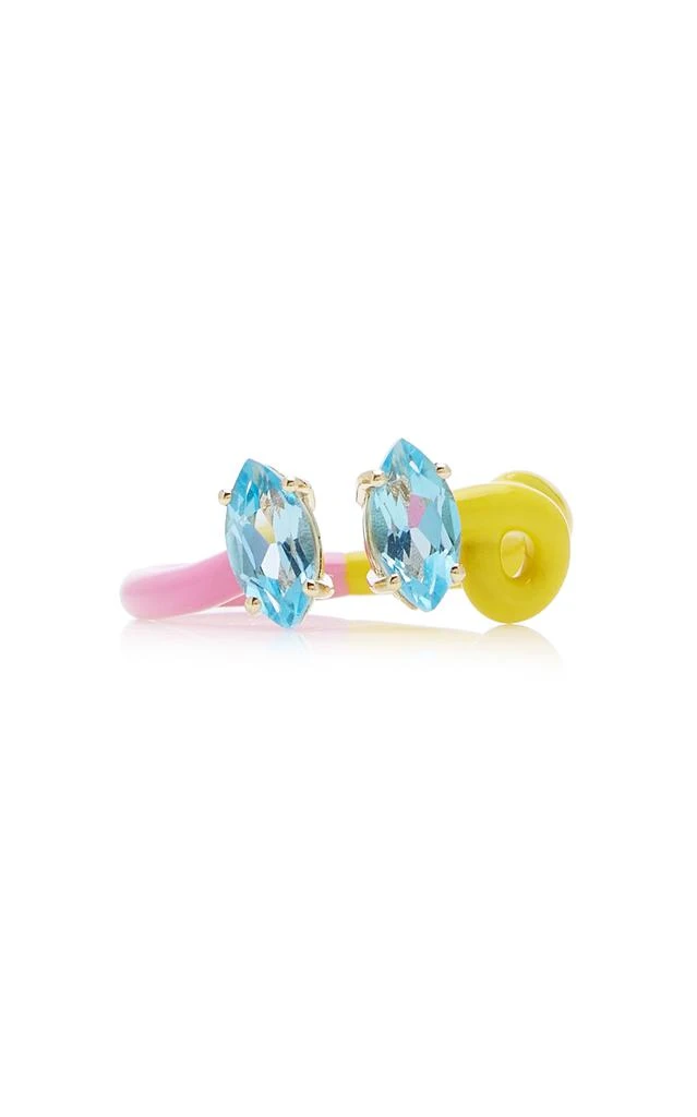 商品Bea Bongiasca|Bea Bongiasca - B 9K Yellow Gold Amethyst Enameled Double Vine Ring - Multi - US 5 - Moda Operandi - Gifts For Her,价格¥7953,第1张图片