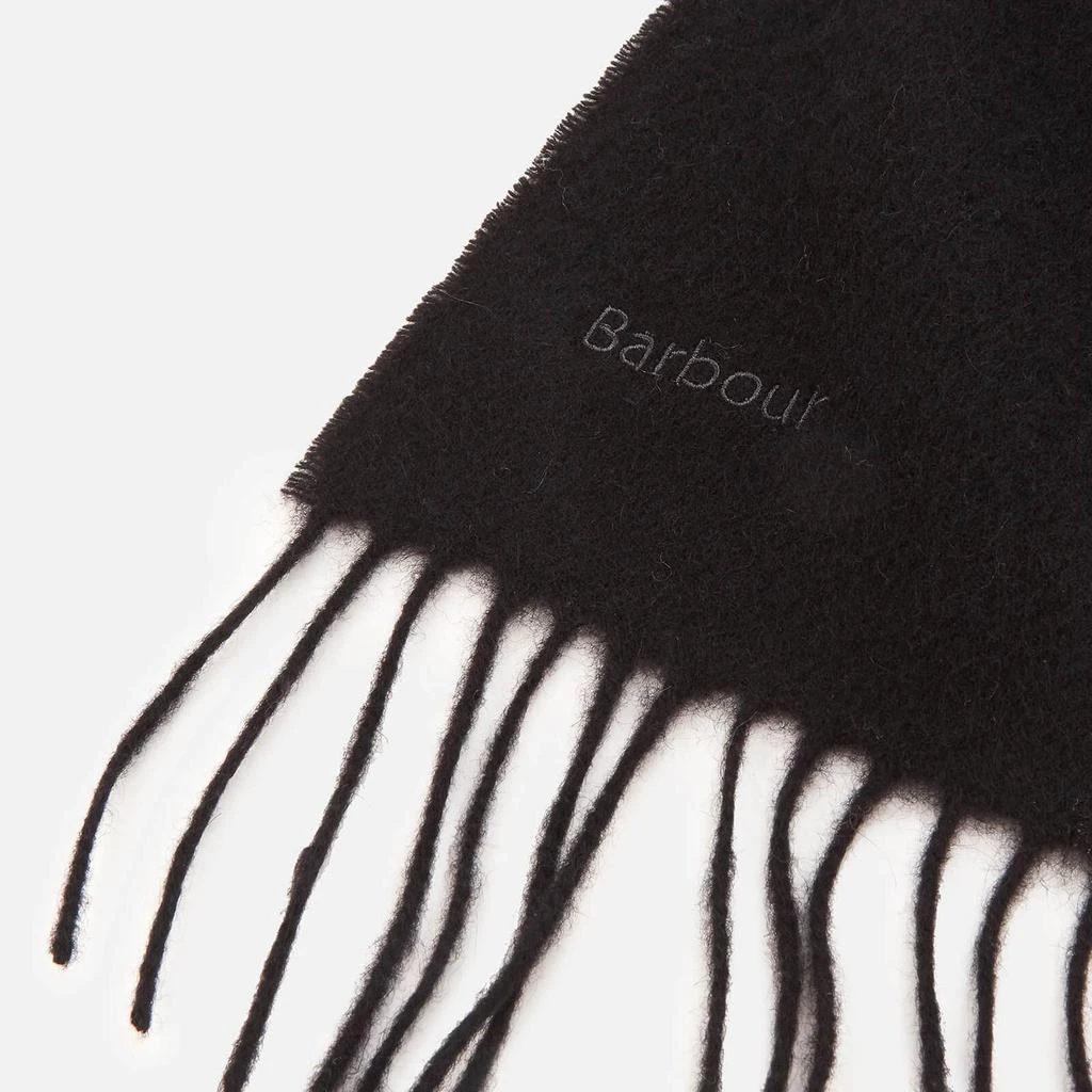 商品Barbour|Barbour Casual Women's Lambswool Woven Scarf - Black,价格¥168,第3张图片详细描述