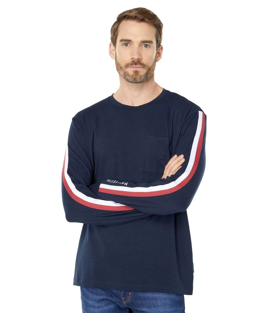 商品Nautica|Navtech Long Sleeve Pocket T-Shirt,价格¥225,第1张图片