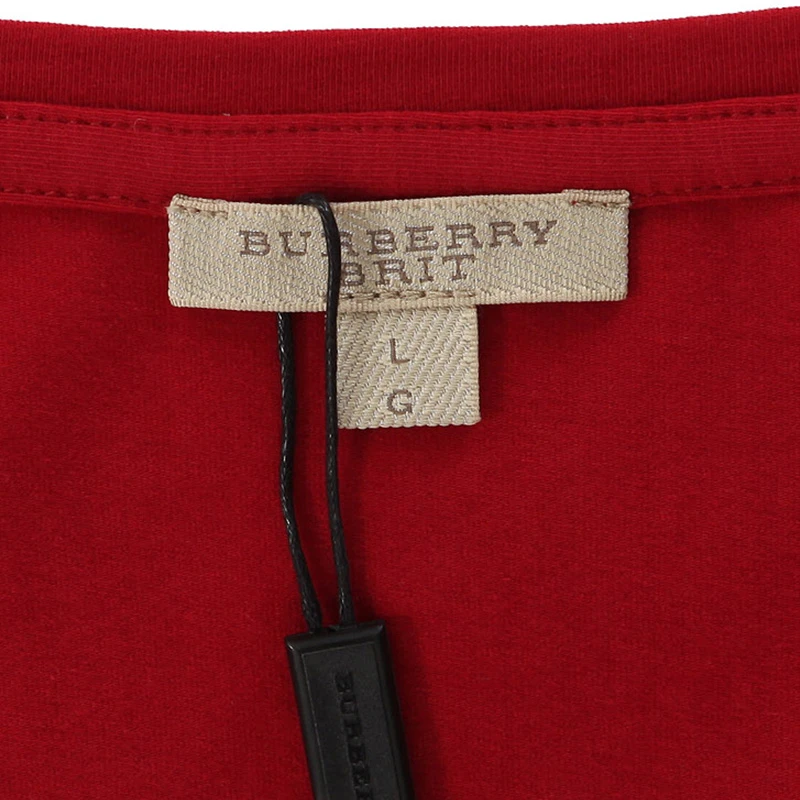 Burberry 博柏利 大红色混合材质纯色简约女士T恤 3886953 商品