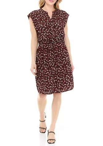 商品Sandra Darren|Darren Womens Cap Sleeve Floral Dress,价格¥161,第1张图片