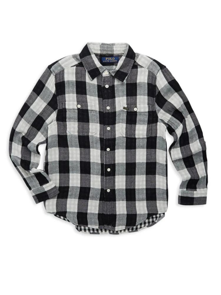 商品Ralph Lauren|Boy's Plaid Workshirt,价格¥184,第1张图片