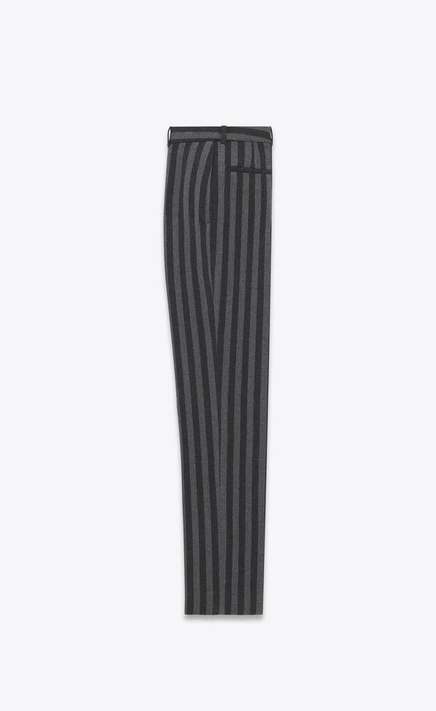 商品Yves Saint Laurent|SAINT LAURENT MEN HIGH WAISTED PANTALON VIRGIN WOOL PANTS,价格¥4190,第3张图片详细描述