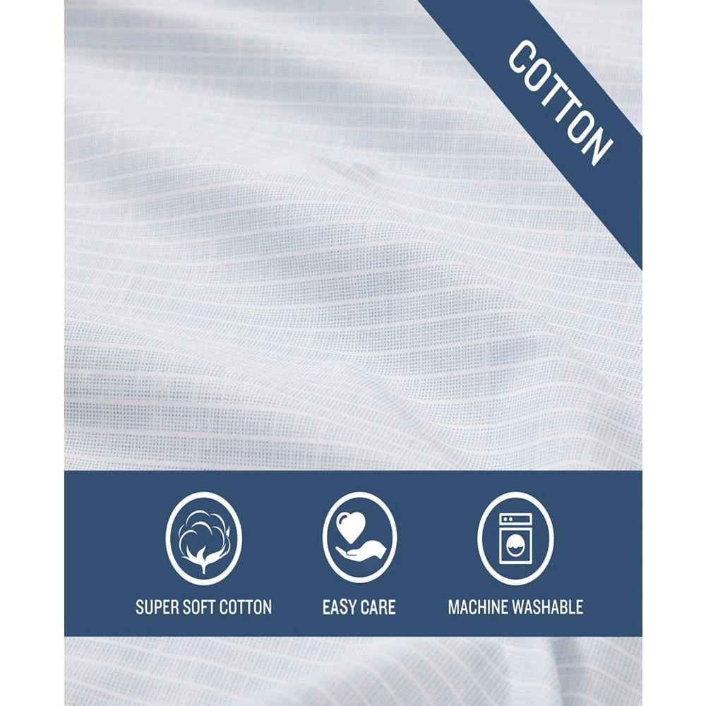 CLOSEOUT! Ala Moana Stripe Cotton Percale 4 Piece Sheet Set 商品