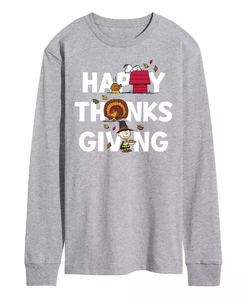 商品AIRWAVES|Men's Peanuts Happy Thanksgiving Long Sleeve T-shirt,价格¥247,第1张图片