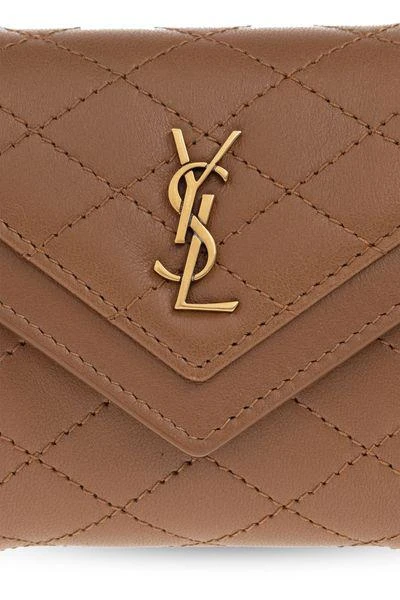 商品Yves Saint Laurent|QUILTED LEATHER LOGO PURSE,价格¥3819,第4张图片详细描述