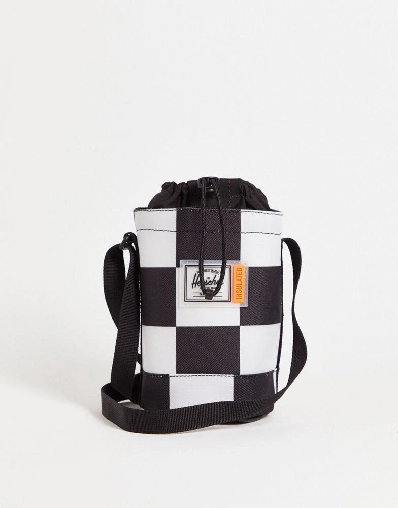 商品Herschel Supply|Herschel Supply Co. bottle bag in black and white checkerboard,价格¥228,第1张图片