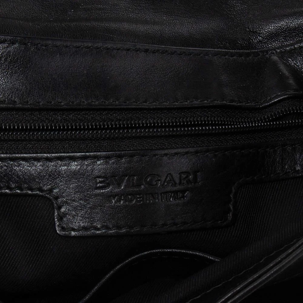 Bvlgari Black Leather Flap Shoulder Bag 商品