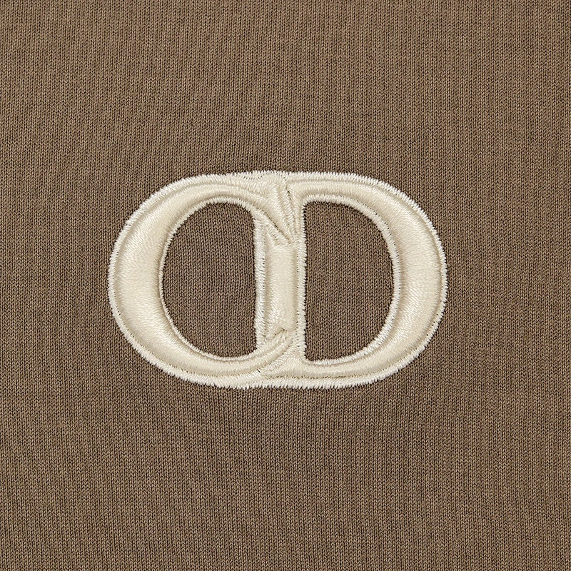商品Dior|【预售3-7天】DIOR/迪奥 22年春夏新款 男士棕色纯棉CD Icon标志短袖T恤013J600A0677_C781,价格¥4323,第5张图片详细描述