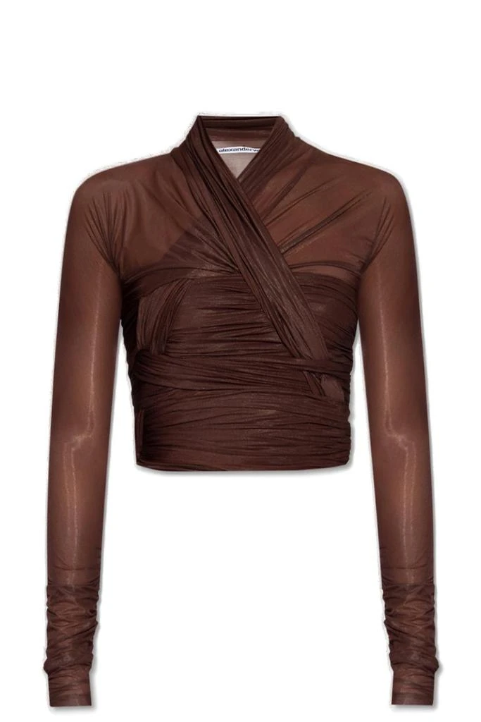 商品Alexander Wang|Alexander Wang Draped Long-Sleeved Top,价格¥3769,第1张图片