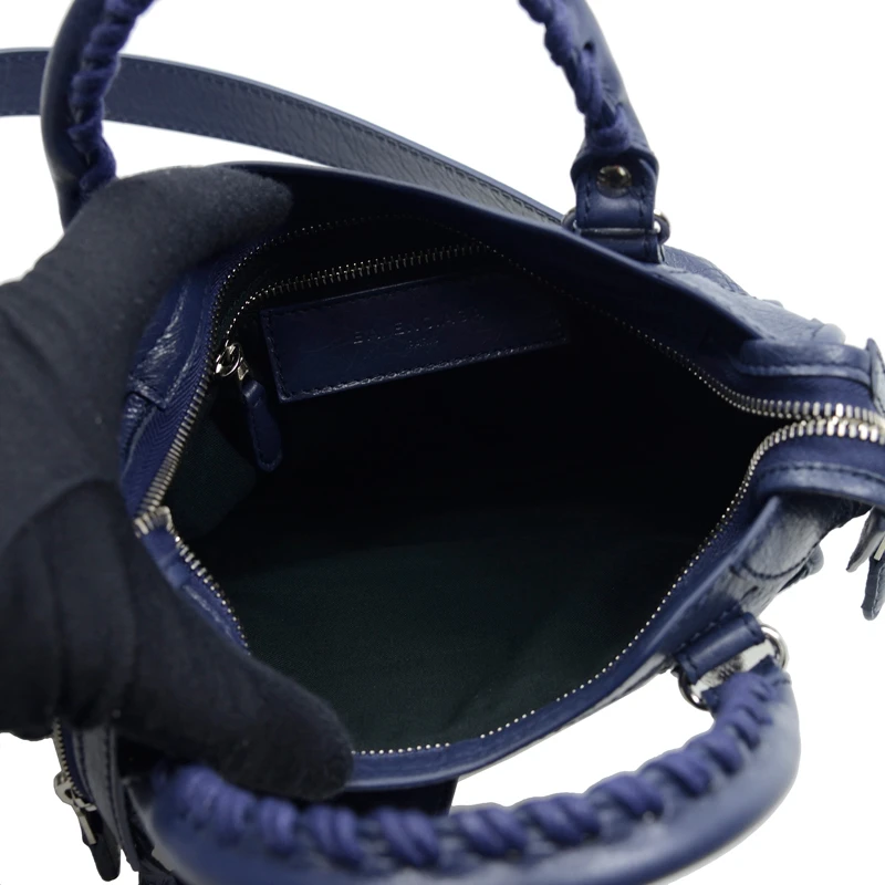 Balenciaga 巴黎世家 女士蓝色羊皮手提斜挎包 309544-D94JN-1365 商品