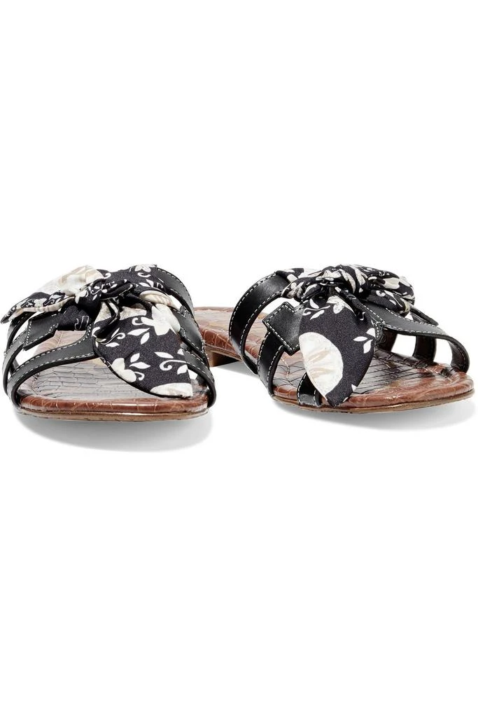 商品Sam Edelman|Bay bow-embellished cutout leather sandals,价格¥354,第2张图片详细描述