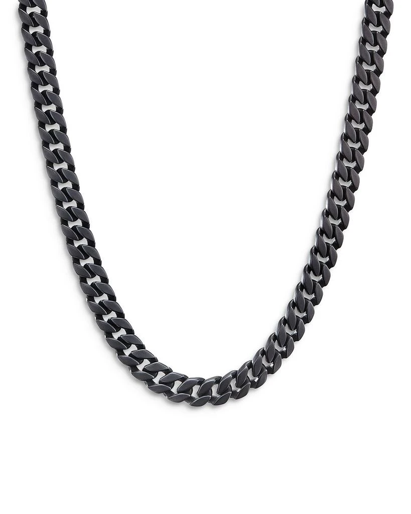 商品David Yurman|Men's Curb Chain Necklace in Black Titanium, 8mm,价格¥35320,第1张图片