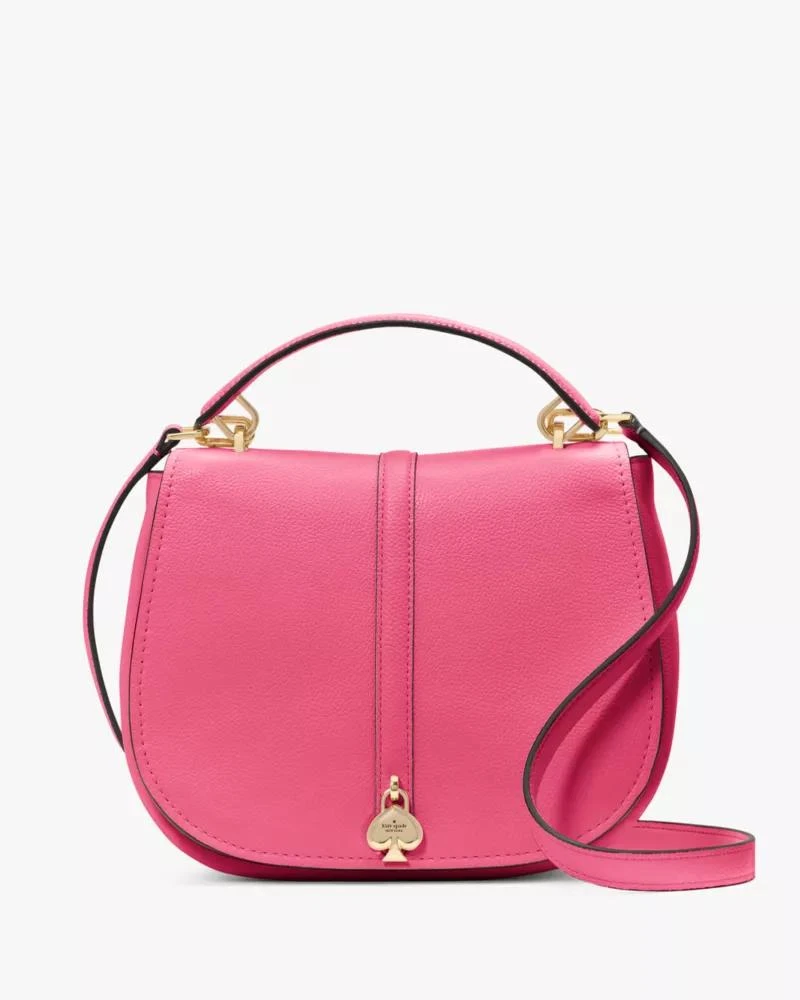 Kayla Pebbled Leather Saddle Bag 商品