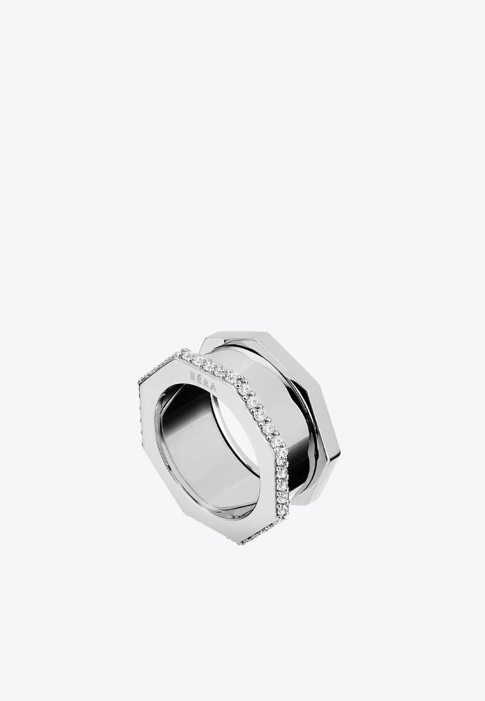 商品EÉRA|Special Order - Tubo Diamond Embellished Ring in 18-karat Gold,价格¥42824,第1张图片