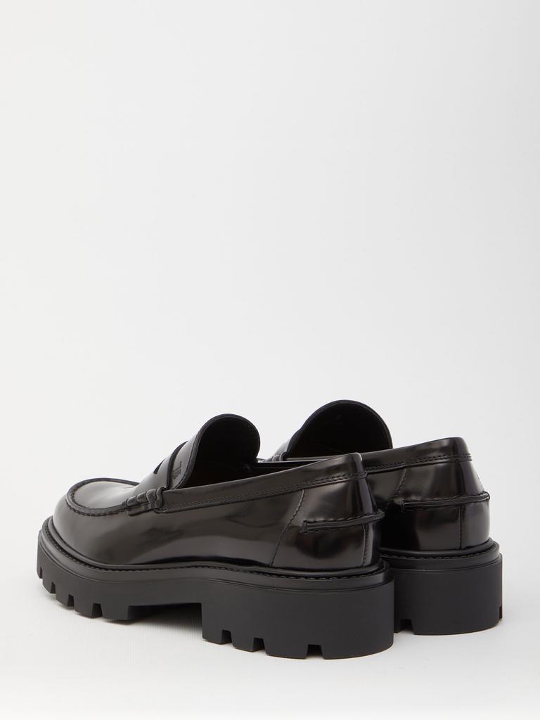 Black leather loafers商品第4张图片规格展示