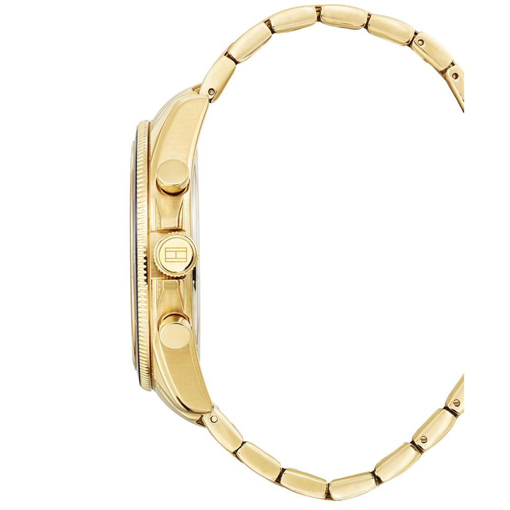 Men's Chronograph Gold-Tone Bracelet Watch 44mm商品第6张图片规格展示