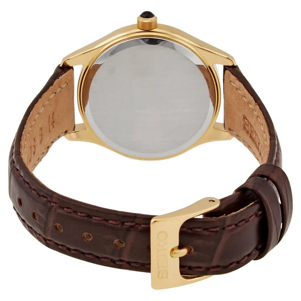 商品Seiko|Quartz White Dial Brown Leather Ladies Watch SWR072P1,价格¥750,第3张图片详细描述
