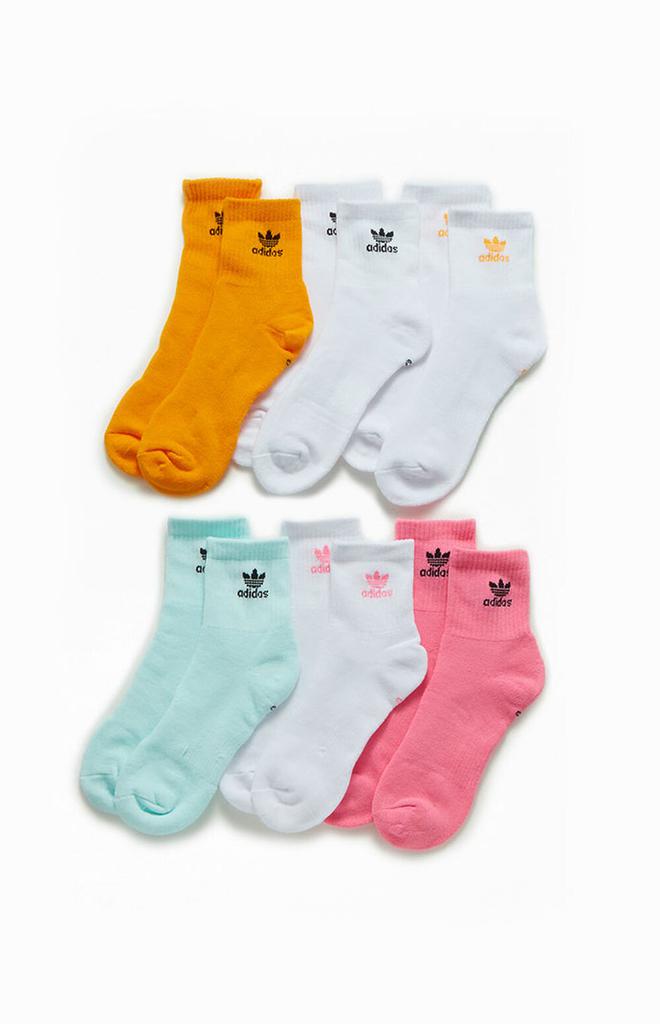 6-Pack Trefoil Quarter Socks商品第1张图片规格展示