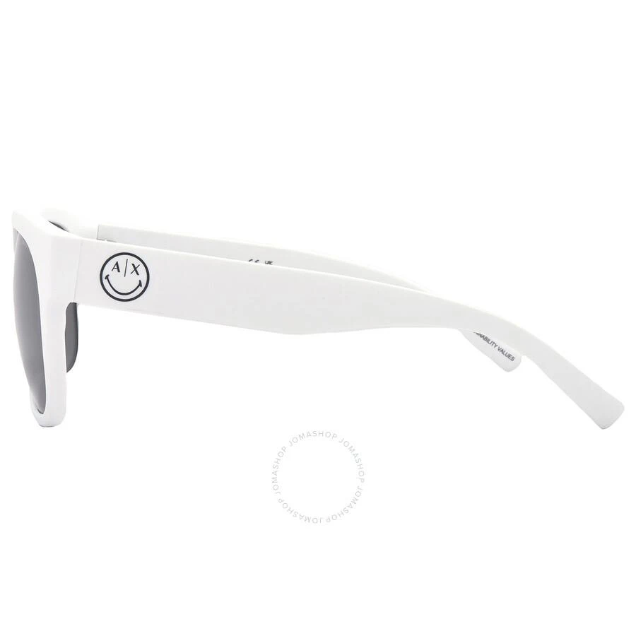 商品Armani Exchange|Gray Mirrored Silver Square Men's Sunglasses AX4128SU 81566G 55,价格¥442,第3张图片详细描述