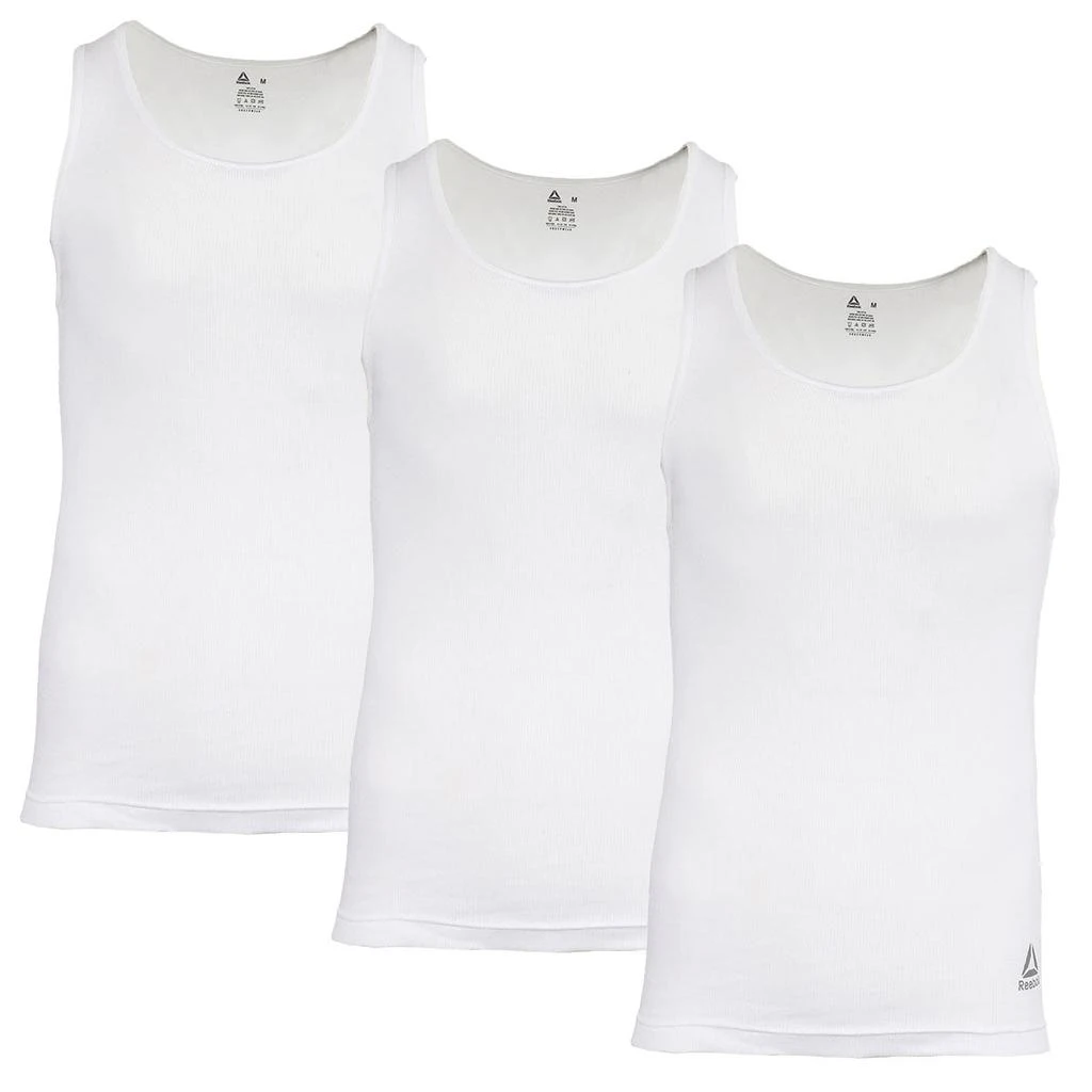 商品Reebok|Reebok Men's 3 Pack Tanks,价格¥61,第1张图片