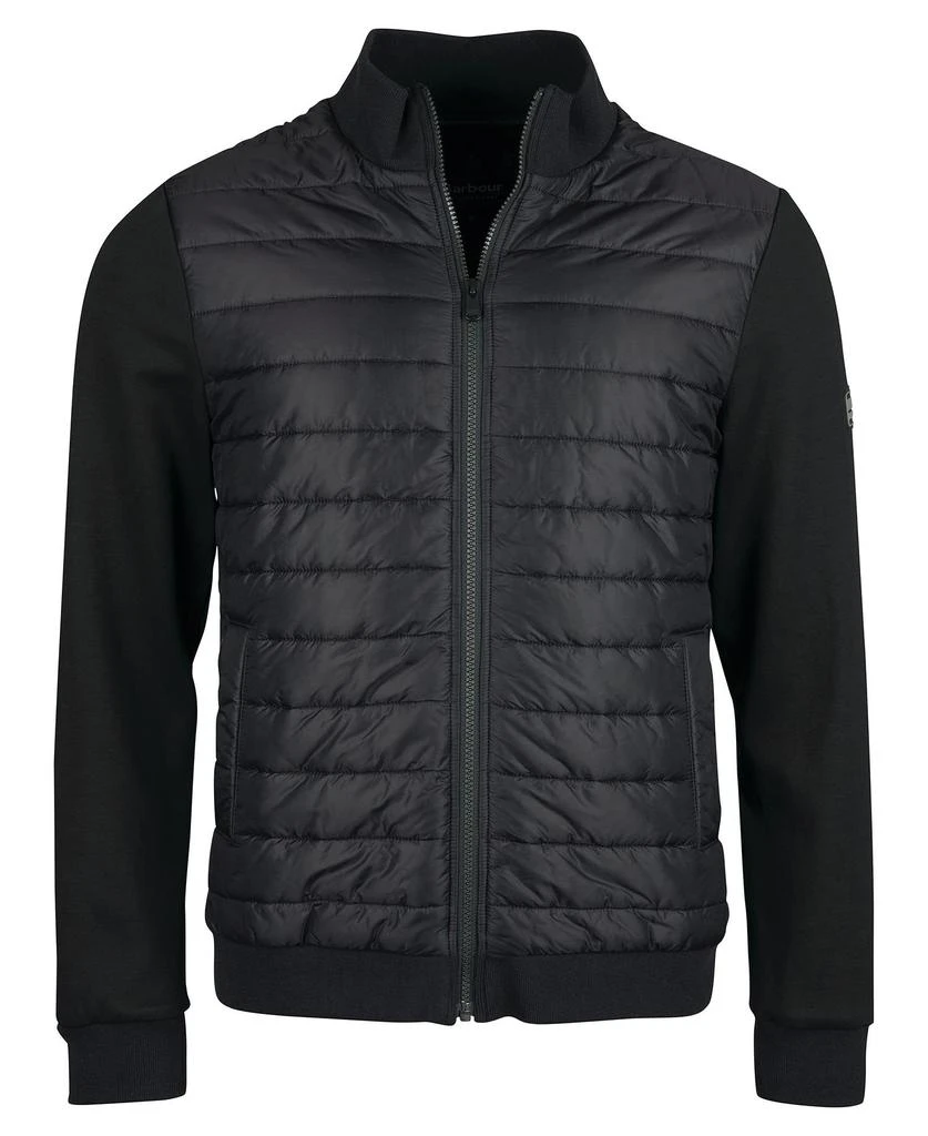 商品Barbour|Barbour International Baffle Zip Through Sweat Black,价格¥896,第1张图片