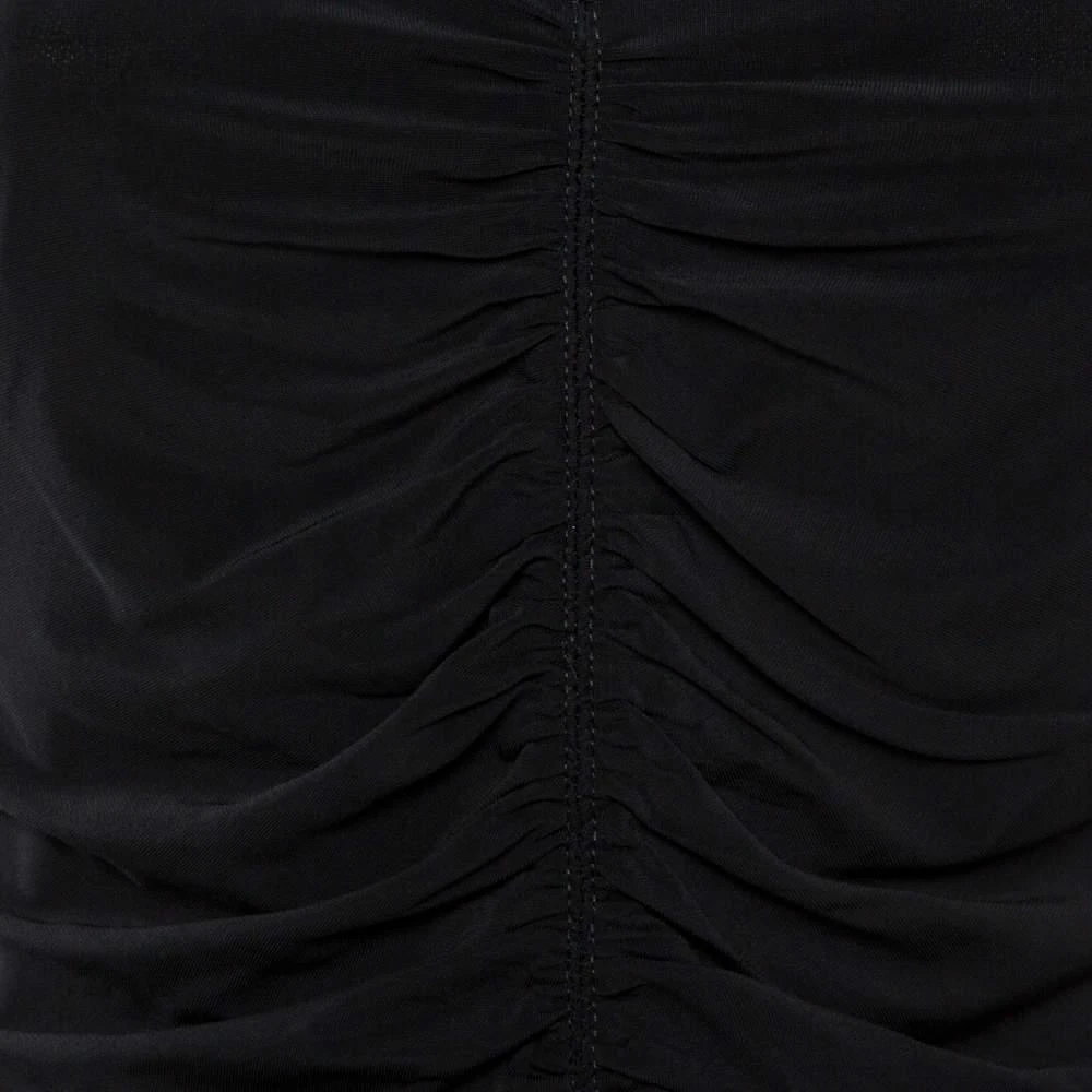 商品[二手商品] Burberry|Burberry Black Stretch Knit Ruched V-Neck Top S,价格¥1730,第4张图片详细描述