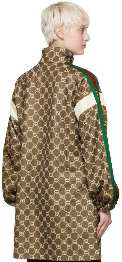 商品Gucci|棕色 Web 连衣裙,价格¥16986,第5张图片详细描述