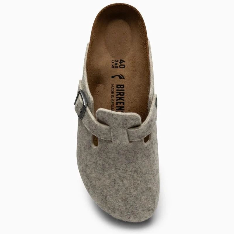 商品Birkenstock|Grey felt Boston slipper,价格¥848,第3张图片详细描述