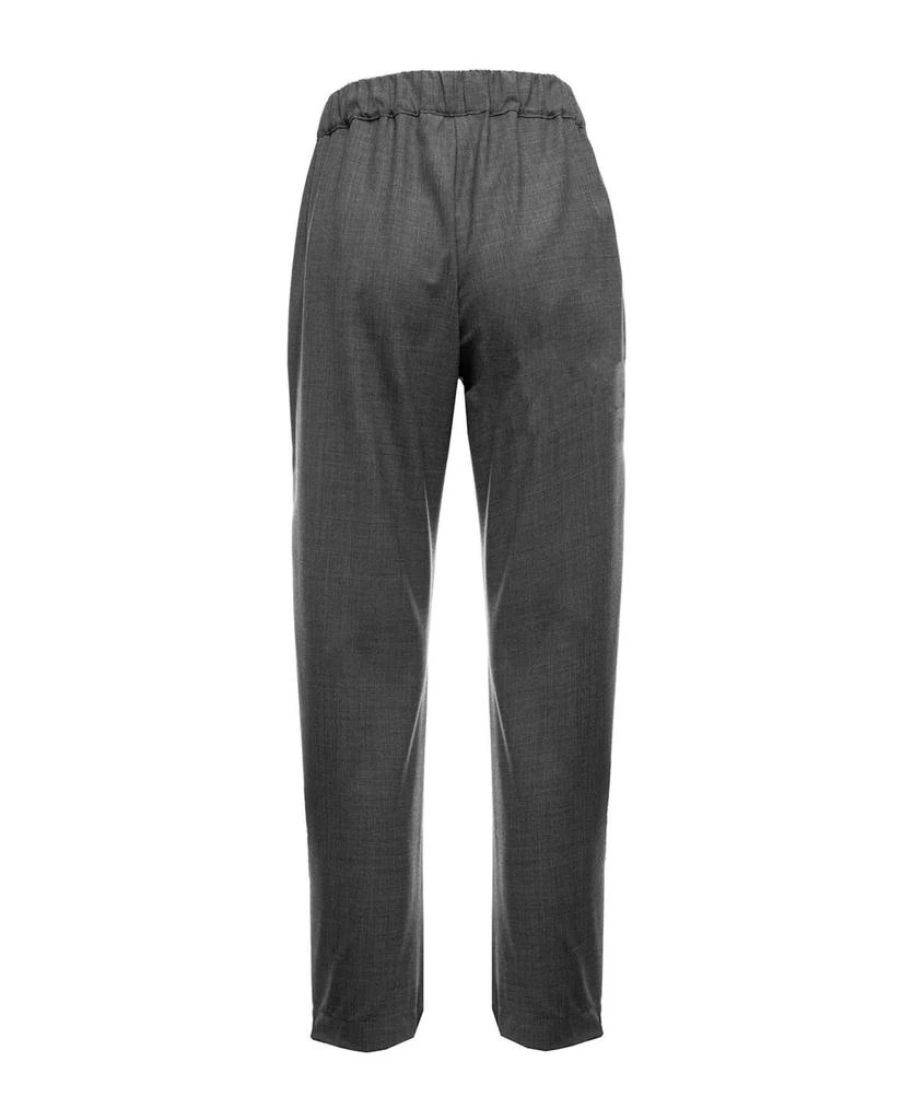 商品SEMICOUTURE|Charcoal Grey Virgin Wool Trousers,价格¥1580,第2张图片详细描述