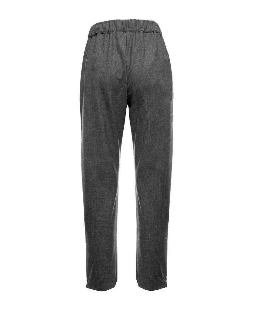 商品SEMICOUTURE|Charcoal Grey Virgin Wool Trousers,价格¥1443,第4张图片详细描述