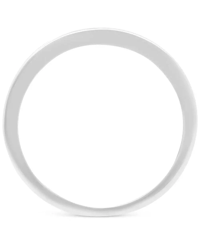 商品Macy's|Men's Diamond Diagonal Wedding Band (1/10 ct. t.w.) in 14k White Gold,价格¥11186,第4张图片详细描述