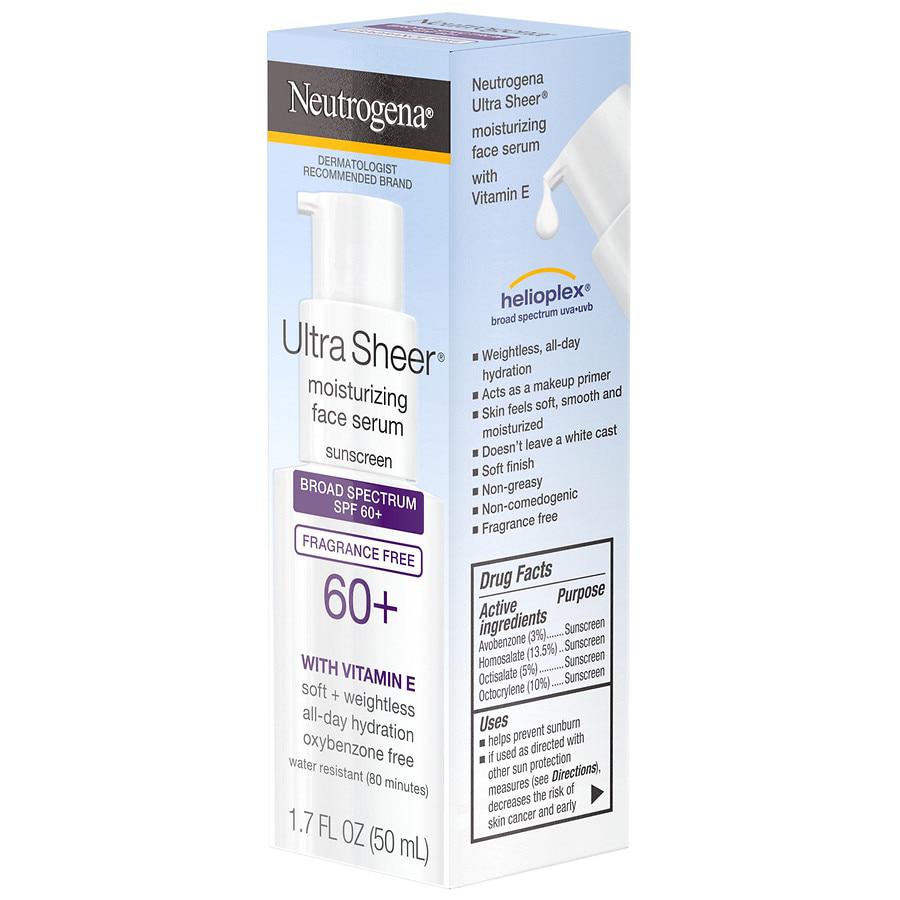 Ultra Sheer Moisturizing Serum, Vitamin E, SPF 60+商品第5张图片规格展示