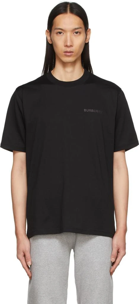商品Burberry|黑色徽标 T 恤,价格¥4299,第1张图片
