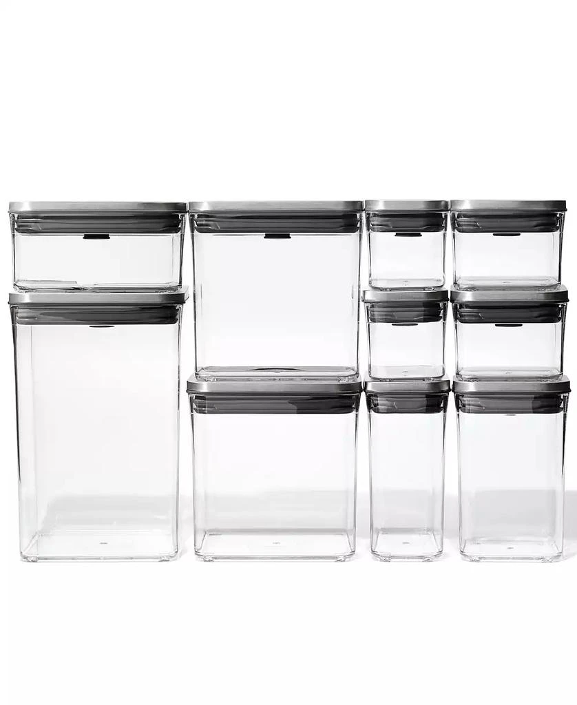 商品OXO|Steel Pop 12-Pc. Food Storage Container Set with Scoop & Labels,价格¥1313,第4张图片详细描述