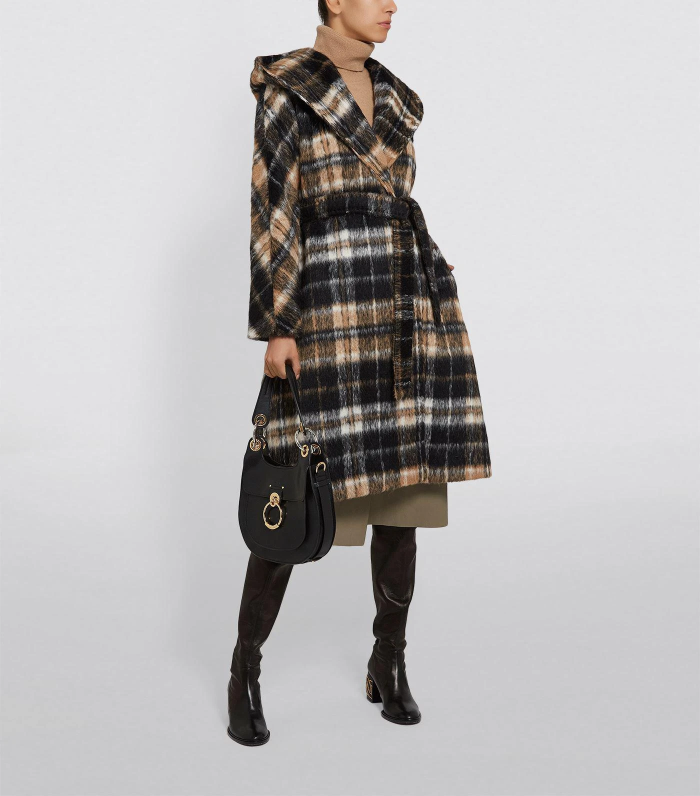 商品Max Mara|Alpaca Check Coat,价格¥4529,第4张图片详细描述